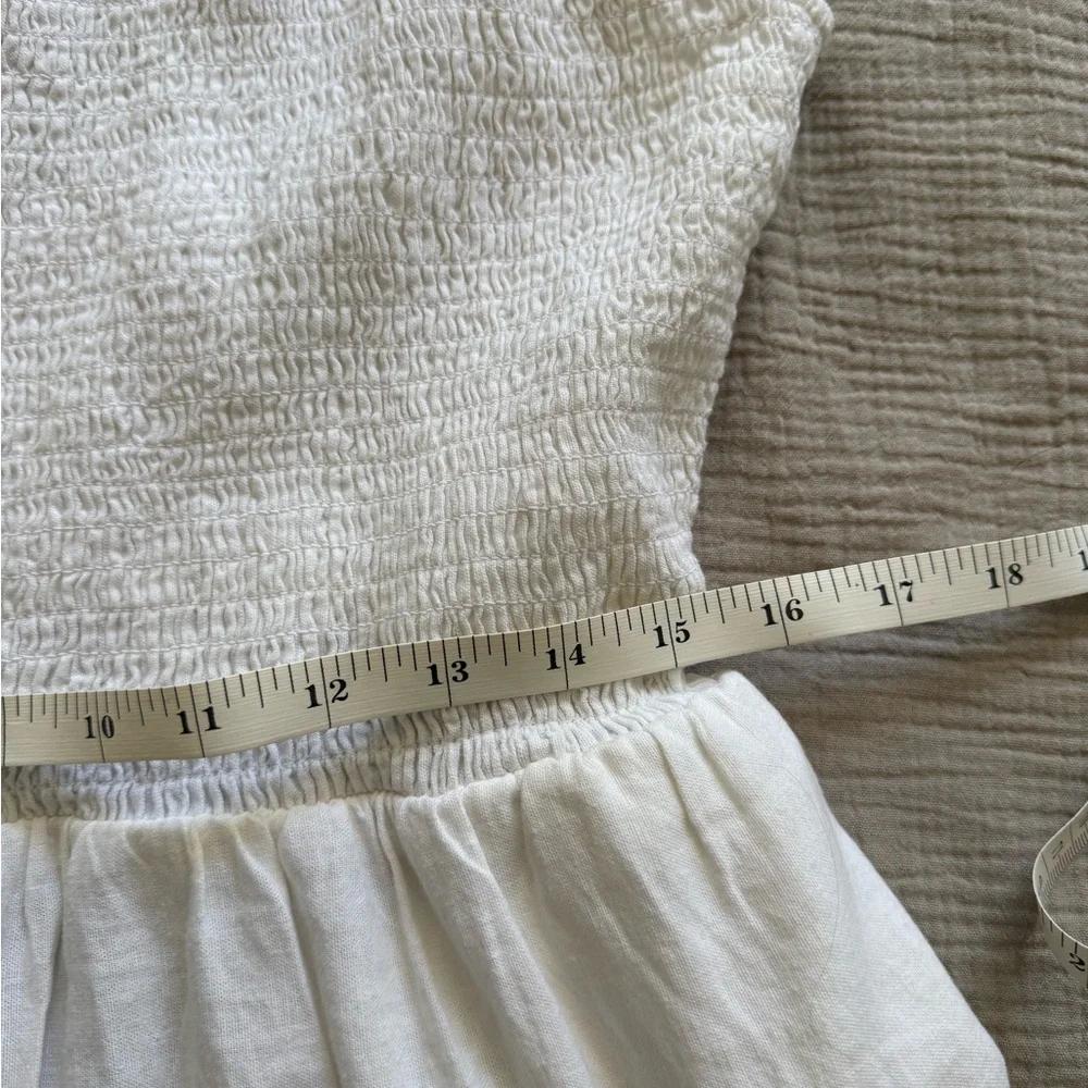 Universal Thread White Linen Midi Dress with Back Cutout - Picture 6 of 9